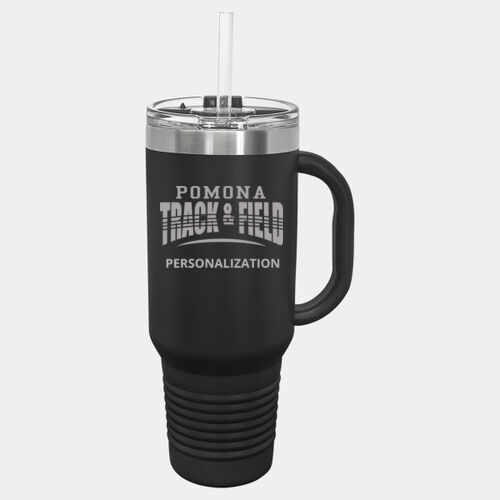 ENGRAVED STRIPE LOGO - Polar Camel 40oz. Travel Mug with Straw Thumbnail